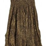 Gonna lunga broccato gold