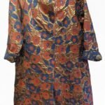 Giacca corta in tessuto broccato