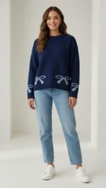 Maglione blu navy - Image 2