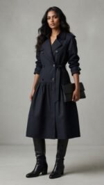 Trench coat/cappotto nero - Image 2