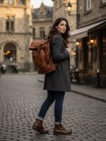 Zaino marrone roll-top - Image 2