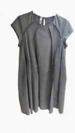Vestito midi grigio