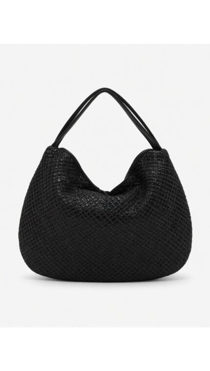 Borsa hobo (o shoulder bag) di colore nero intenso